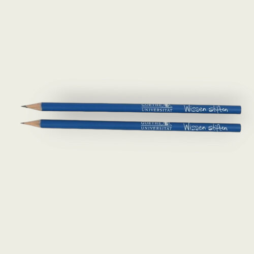 Blue pencil of Goethe University Frankfurt